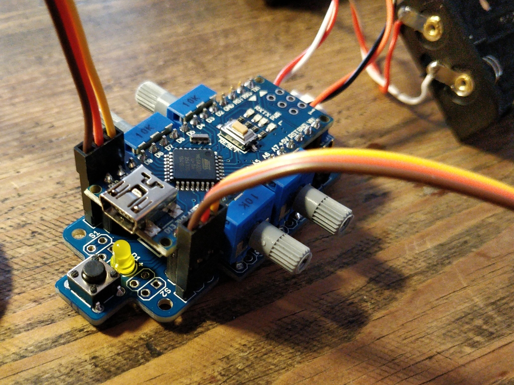 install nano board and connect motors